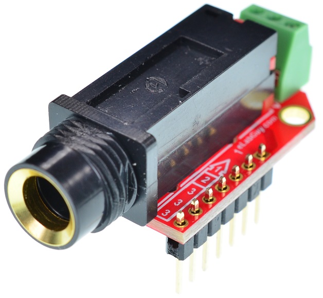 6.35mm Audio Jack female connector breakout board